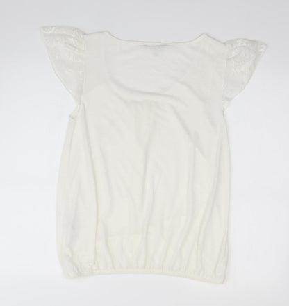 Red Herring Womens Ivory   Basic Blouse Size 14