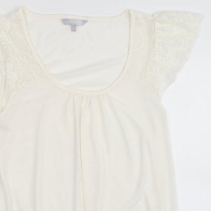 Red Herring Womens Ivory   Basic Blouse Size 14