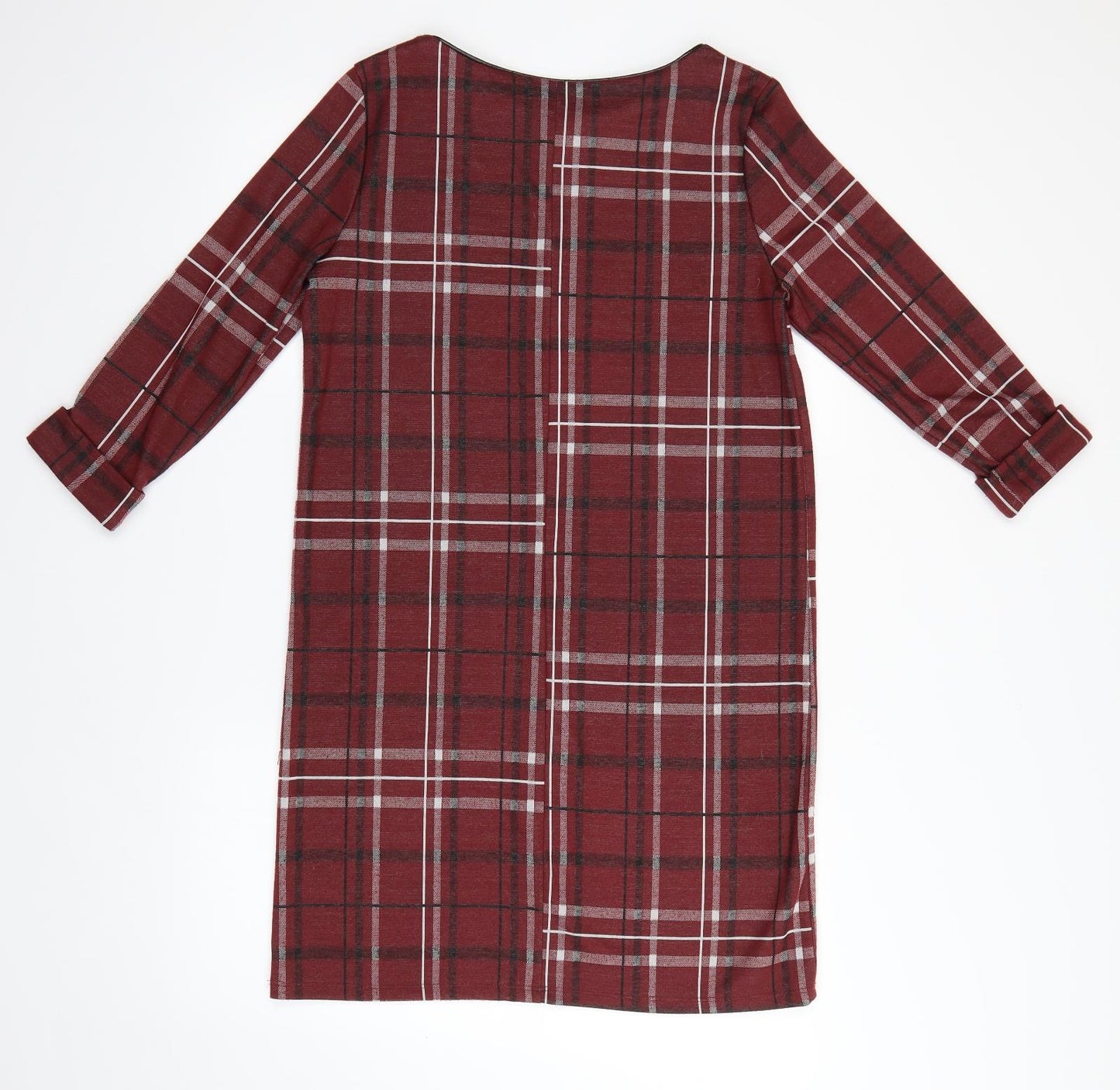 Primark Womens Red Plaid  Pullover Jumper Size 8