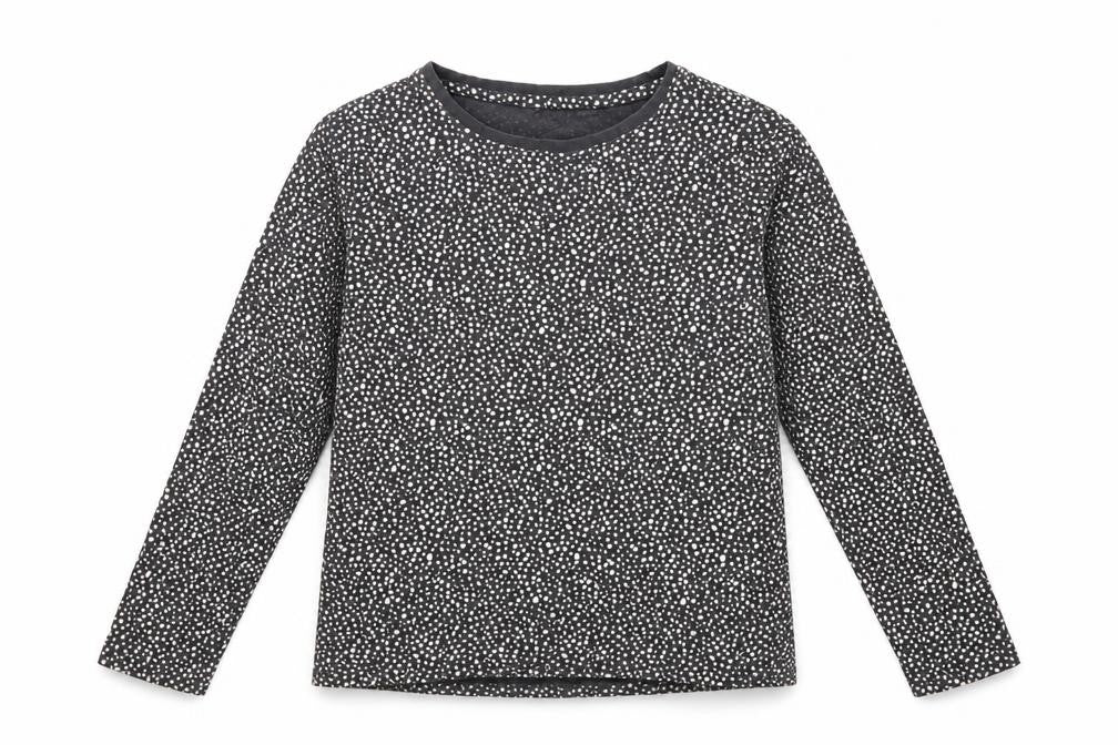 NEXT Girls Black Spotted  Basic T-Shirt Size 11 Years