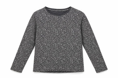 NEXT Girls Black Spotted  Basic T-Shirt Size 11 Years