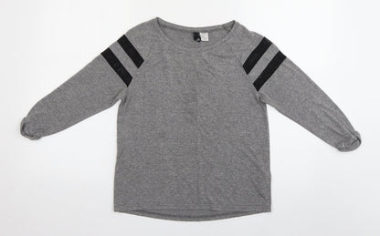 Divided by H&M Boys Grey   Basic T-Shirt Size XS