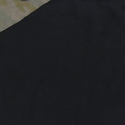 NEXT Girls Black Camouflage  Pullover T-Shirt Size 6 Years