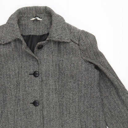 Womens UK Size 10 Special Collection Grey Pea Coat