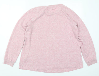 Primark Womens Pink  Knit Pullover Jumper Size 14