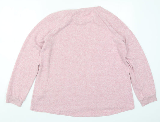 Primark Womens Pink  Knit Pullover Jumper Size 14