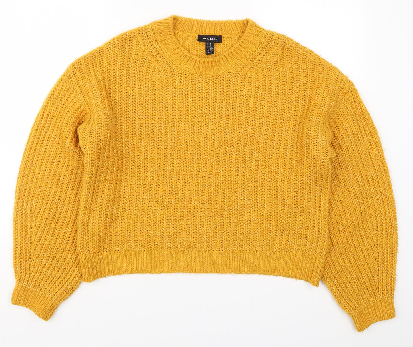 Womens UK Size S New Look Orange Pullover Jumper