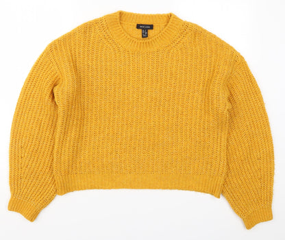 Womens UK Size S New Look Orange Pullover Jumper