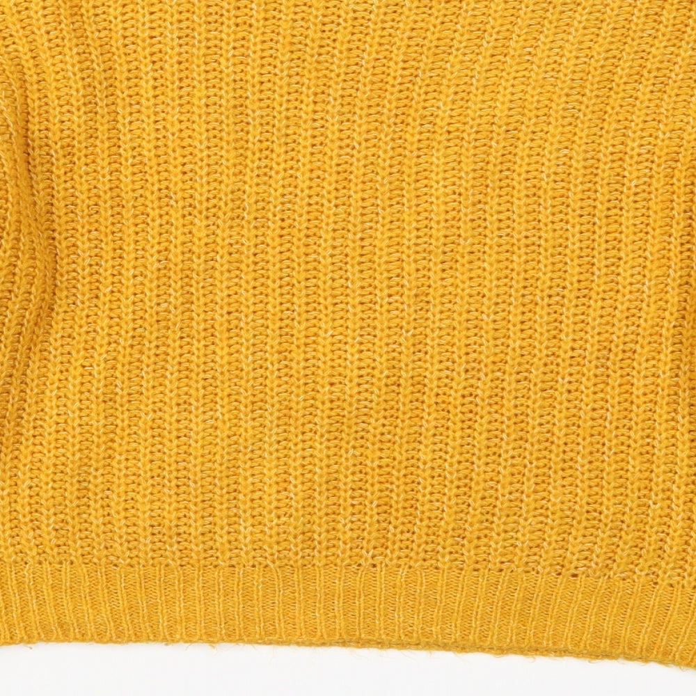 Womens UK Size S New Look Orange Pullover Jumper