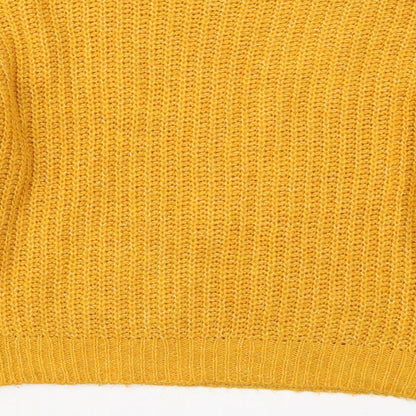 Womens UK Size S New Look Orange Pullover Jumper