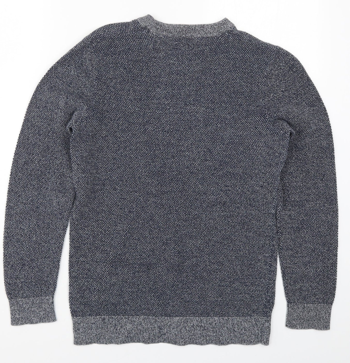 Avenue Mens Blue  Knit Pullover Jumper Size S