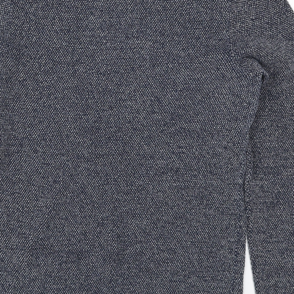 Avenue Mens Blue  Knit Pullover Jumper Size S