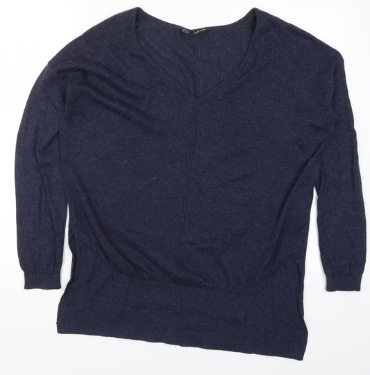 Body Flirt Womens Blue  Knit Pullover Jumper Size S