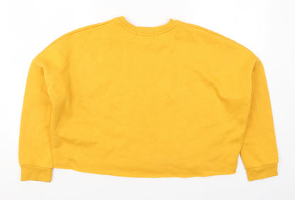 Primark Womens Yellow   Pullover Sweatshirt Size 6