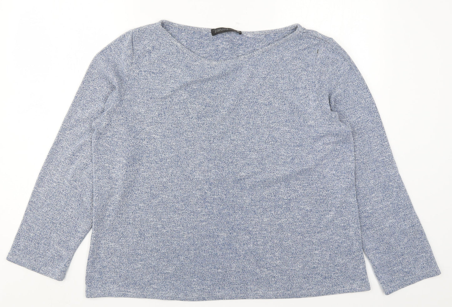 Womens UK Size 2XL Zanzea Blue Basic T-Shirt