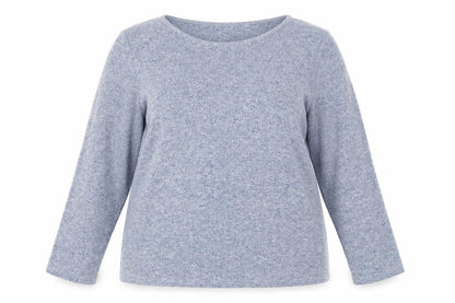 Womens UK Size 2XL Zanzea Blue Basic T-Shirt