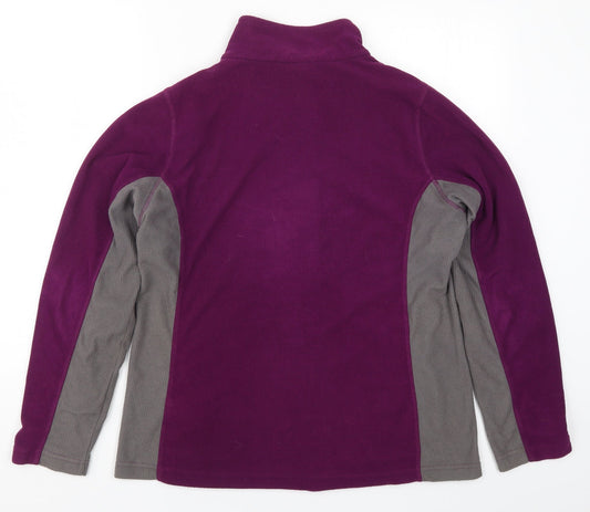 Hi Gear Womens Purple  Fleece Jacket  Size 14