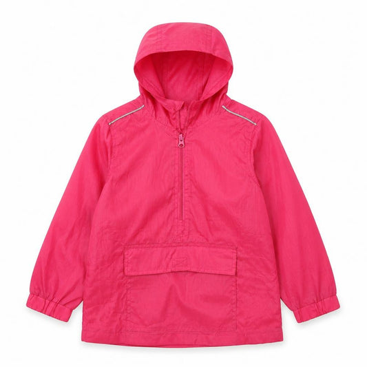 Preworn Girls Pink   Rain Coat Coat Size 7 Years