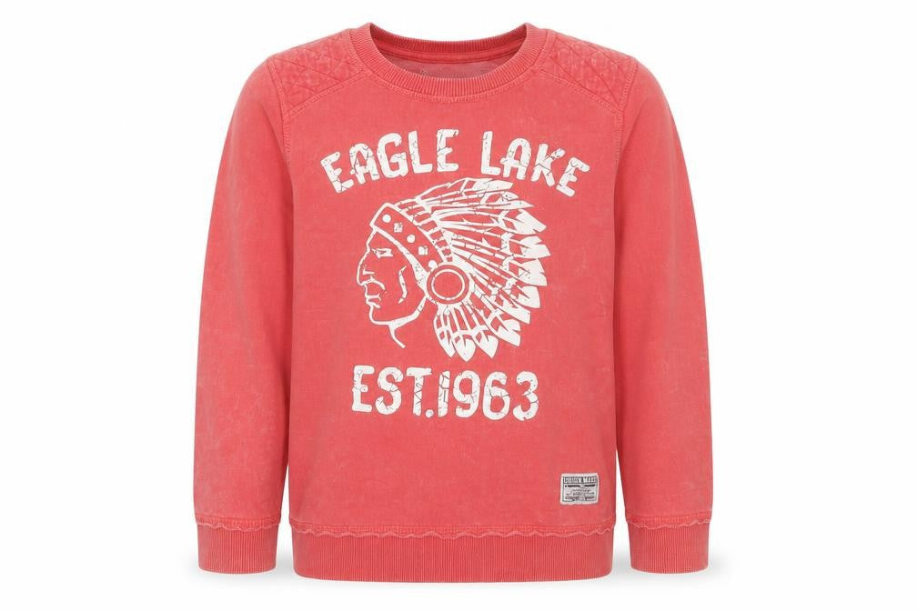 Minoti Boys Pink   Pullover Sweatshirt Size 7-8 Years  - Eagle Lake