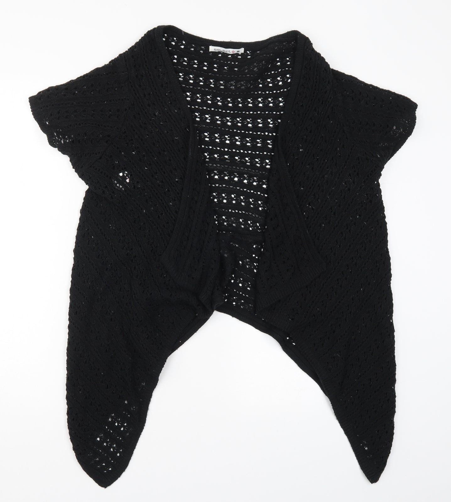 Womens UK Size 16 Select Black Cardigan Jumper
