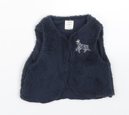 John Lewis Baby Blue   Jacket  Size 3-6 Months  - Zebra