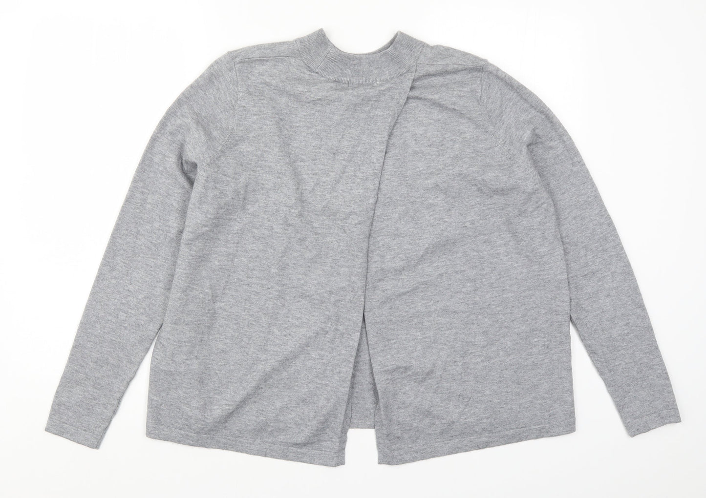 TU Womens Grey  Knit Pullover Jumper Size 14