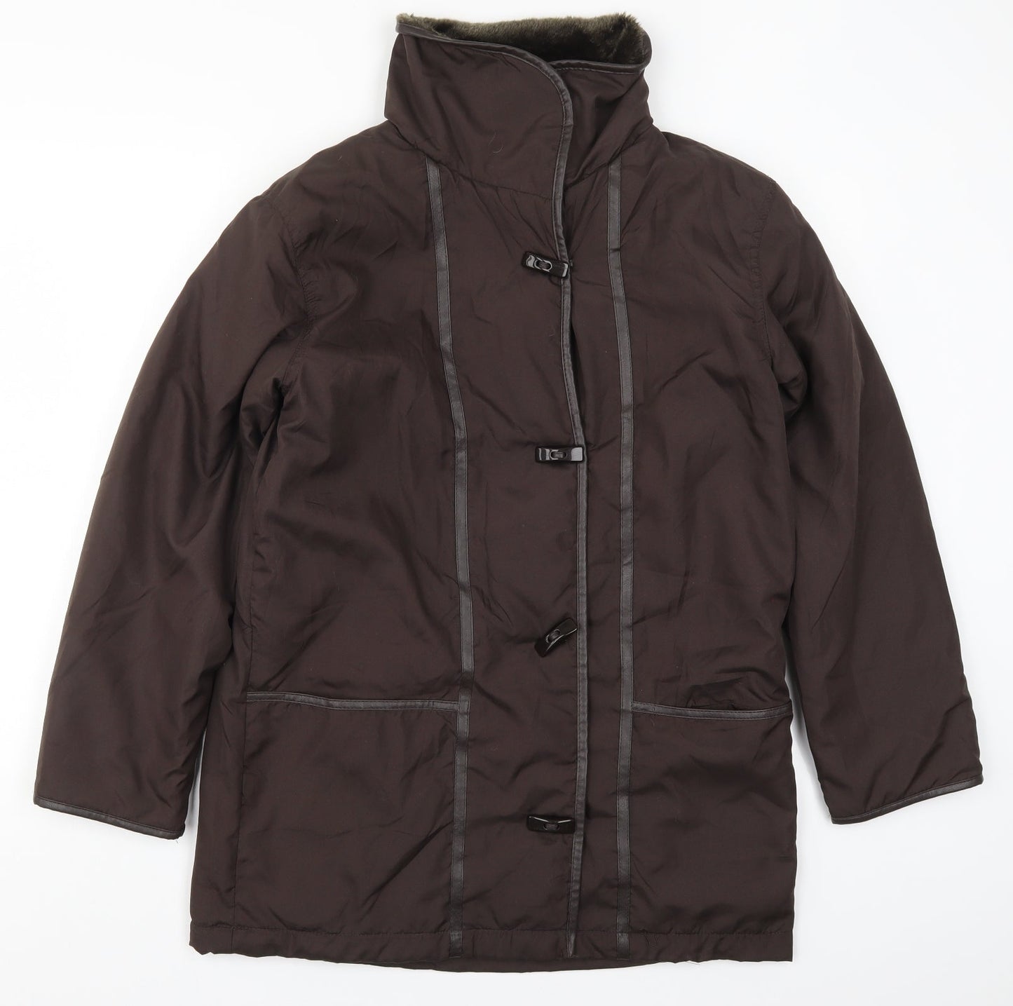Prewor Womens Brown   Jacket Coat Size S