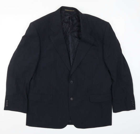 Mens UK Size 42 Marks and Spencer Regular Blue Suit Jacket