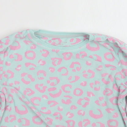 Primark Girls Blue Animal Print  Top Pyjama Top Size 8-9 Years