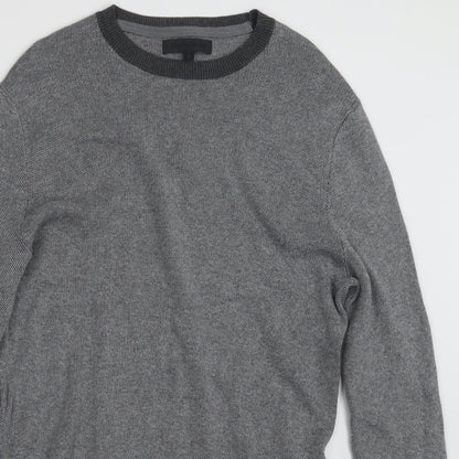 Mason Cinqcent Mens Grey  Knit Pullover Jumper Size S