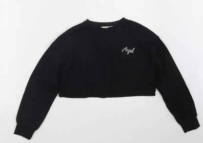 SheIn Girls Black   Pullover Jumper Size 12 Years  - Cropped