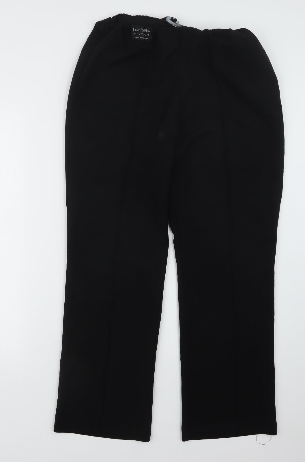 Womens UK Size 12 Mia Moda Regular Fit  Black Trousers