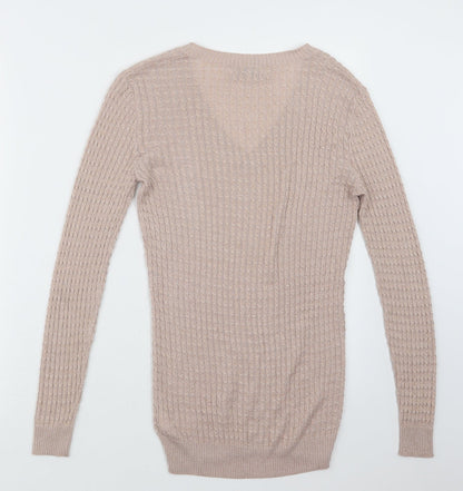 Womens UK Size 8 NEXT Beige Pullover Jumper
