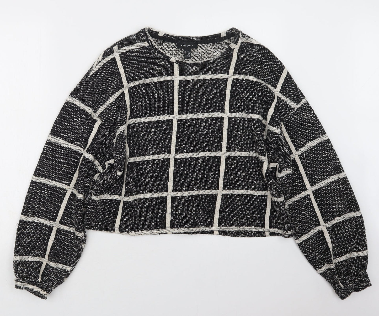 Womens UK Size M New Look Black Pullover Jumper