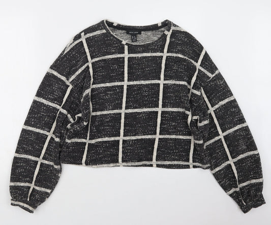 Womens UK Size M New Look Black Pullover Jumper