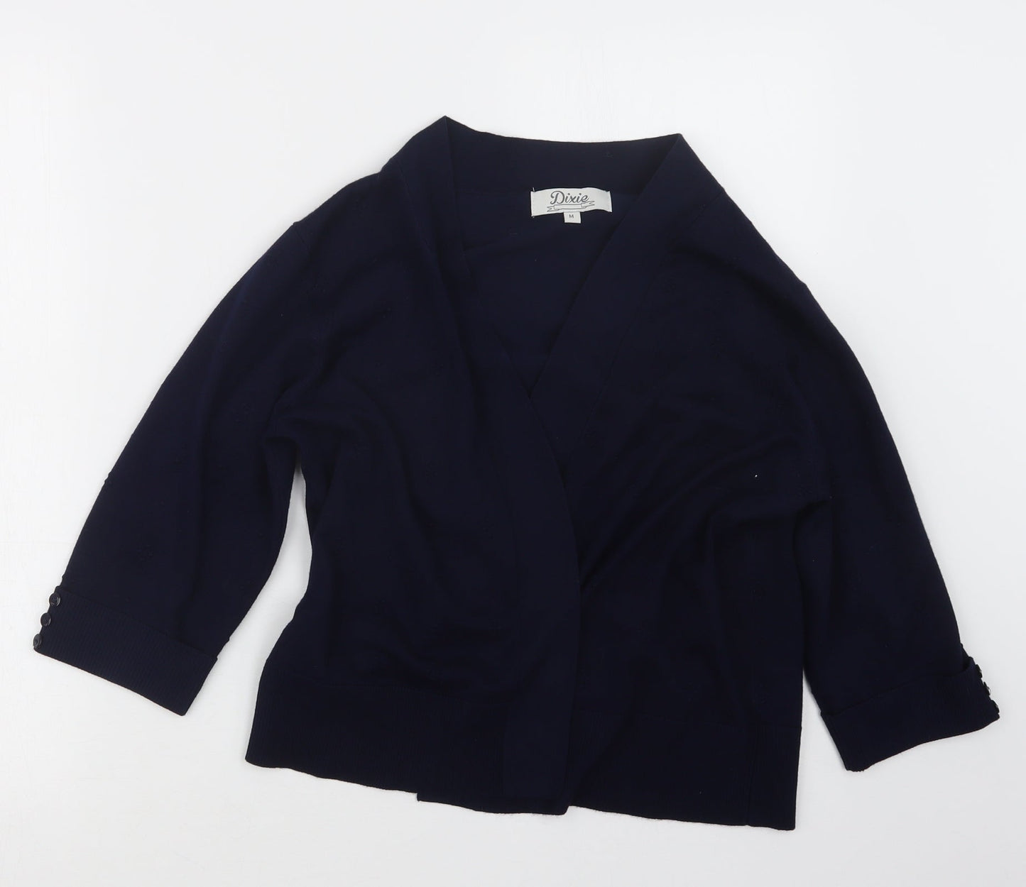 Womens UK Size M Dixie Blue Cardigan Jumper