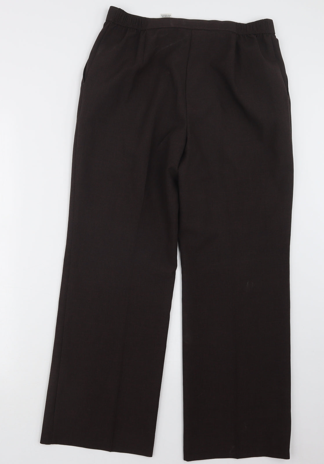 Womens UK Size 12 Marks and Spencer Regular Fit  Brown Trousers