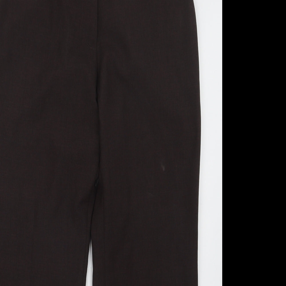 Womens UK Size 12 Marks and Spencer Regular Fit  Brown Trousers