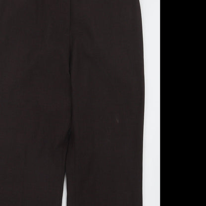 Womens UK Size 12 Marks and Spencer Regular Fit  Brown Trousers