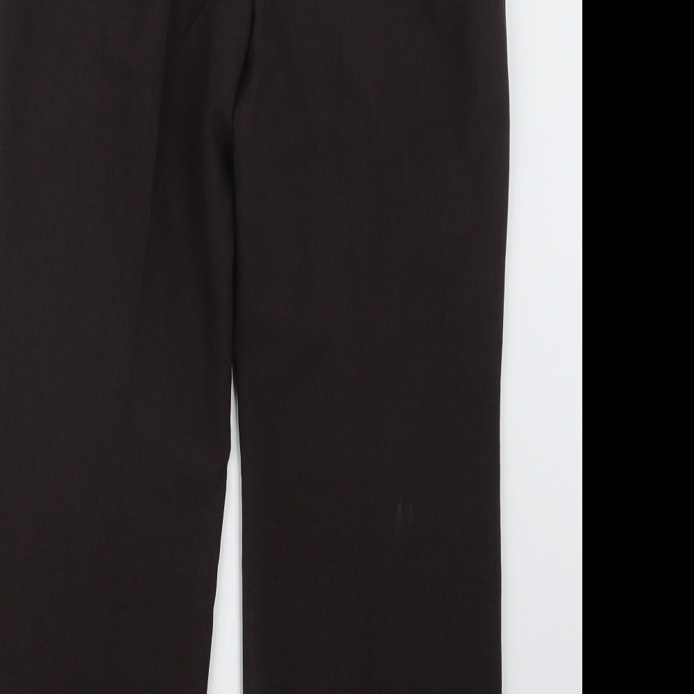 Womens UK Size 12 Marks and Spencer Regular Fit  Brown Trousers