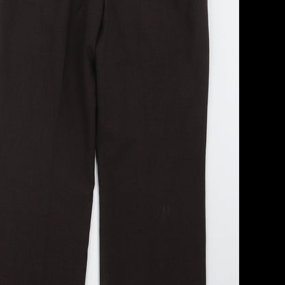 Womens UK Size 12 Marks and Spencer Regular Fit  Brown Trousers