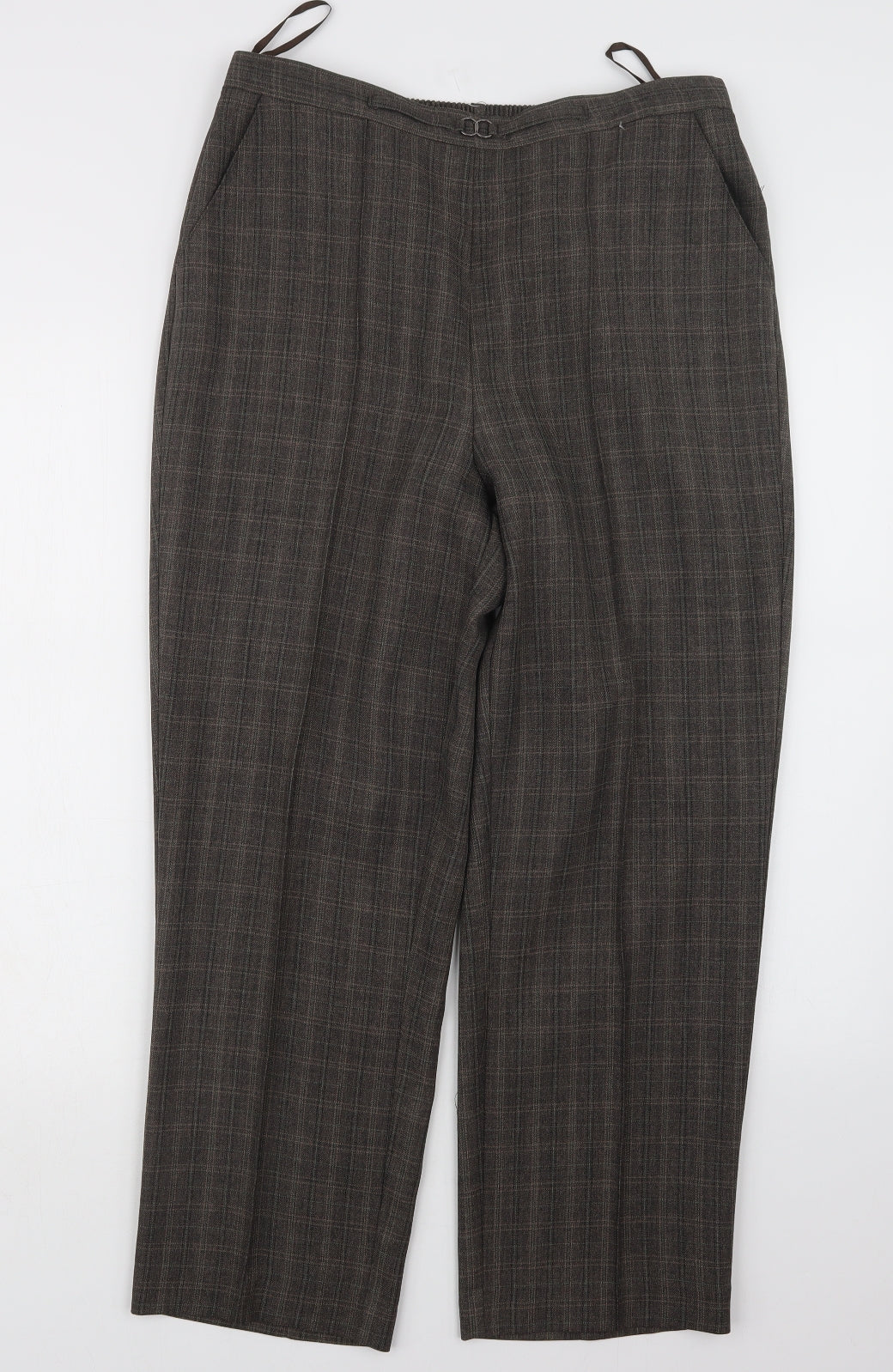 Womens UK Size 12 BM Regular Fit  Brown Trousers