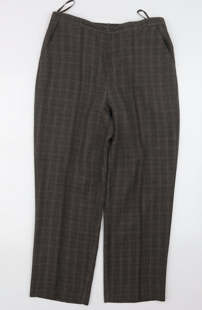 Womens UK Size 12 BM Regular Fit  Brown Trousers