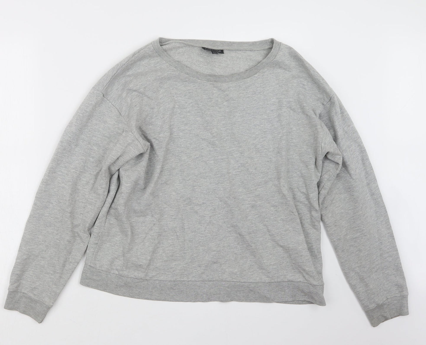 Womens UK Size 10 Topshop Grey Pullover Jumper
