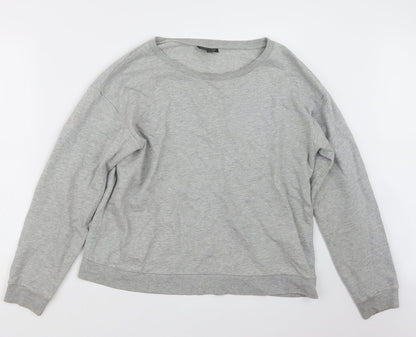 Womens UK Size 10 Topshop Grey Pullover Jumper