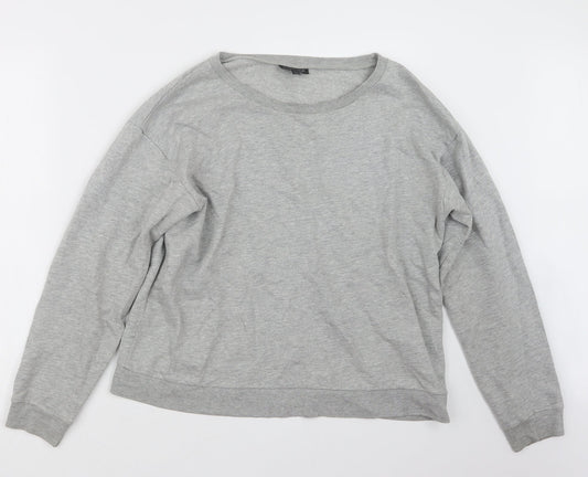 Womens UK Size 10 Topshop Grey Pullover Jumper