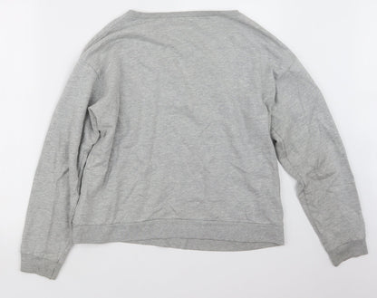 Womens UK Size 10 Topshop Grey Pullover Jumper