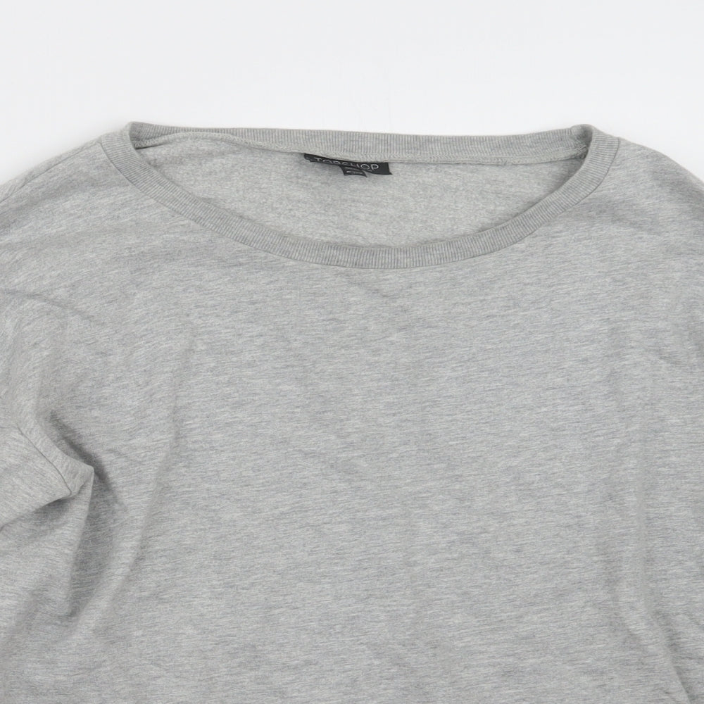 Womens UK Size 10 Topshop Grey Pullover Jumper