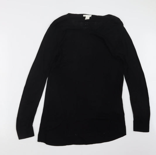 Womens UK Size XS H&M Black Pullover Jumper