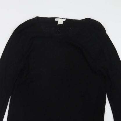 Womens UK Size XS H&M Black Pullover Jumper